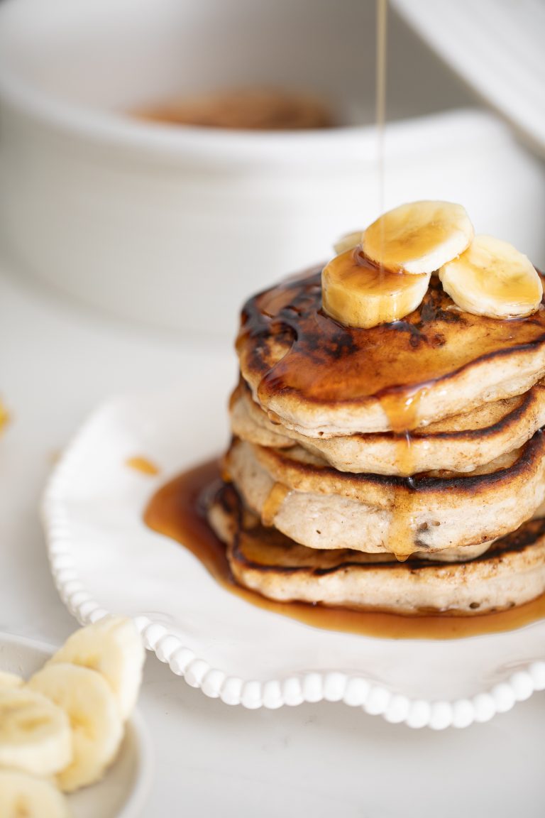 Fluffy Banana Pancakes with Pancake Mix