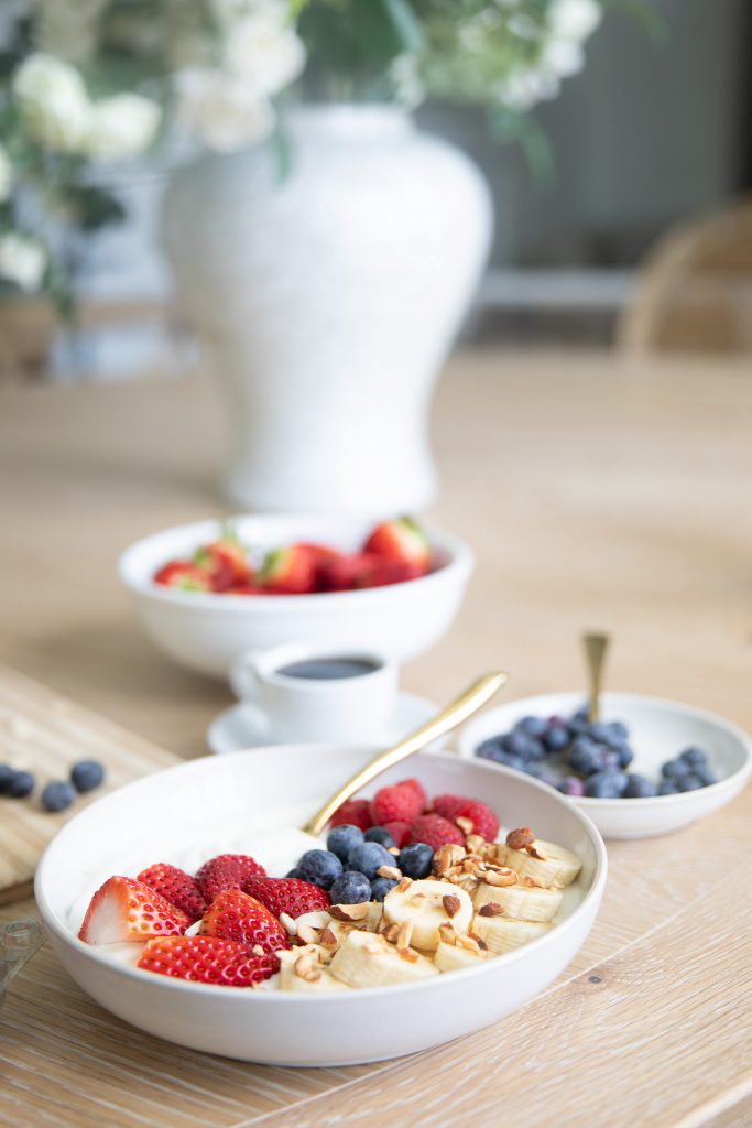 Triple Berry Greek Yogurt Breakfast Bowl
