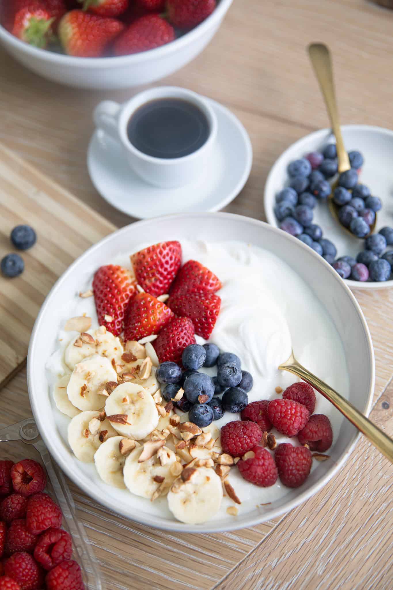 Triple Berry Greek Yogurt Breakfast Bowl Triple Berry Greek Yogurt Breakfast Bowl