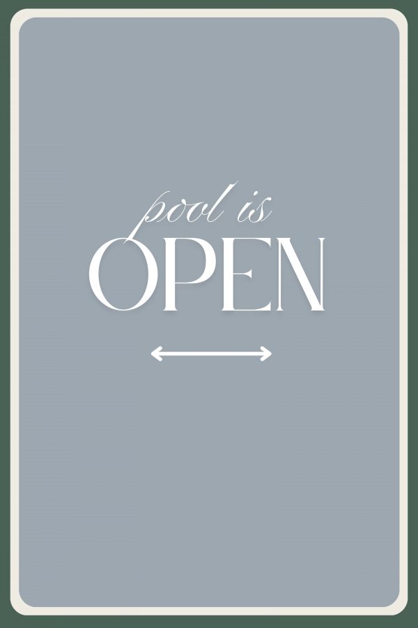 "Pool is Open" Printable - Image 4
