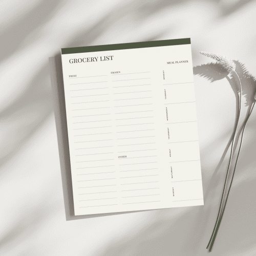 Printable Grocery List