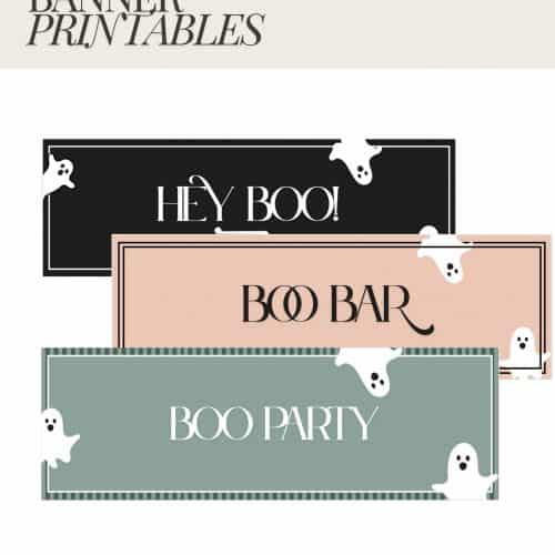 "Hey BOO" Halloween Party Banner | 2X6