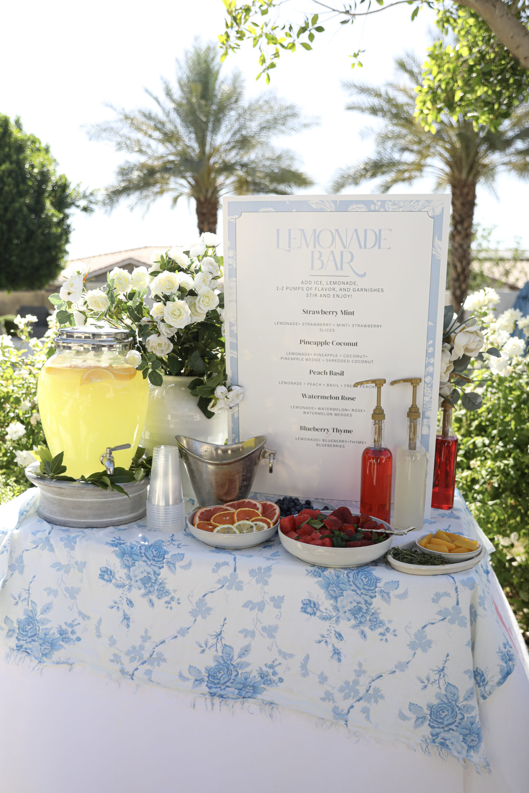 Lemonade Bar Printable Menu